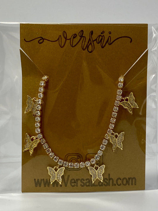 Golden Butterfly Chocker