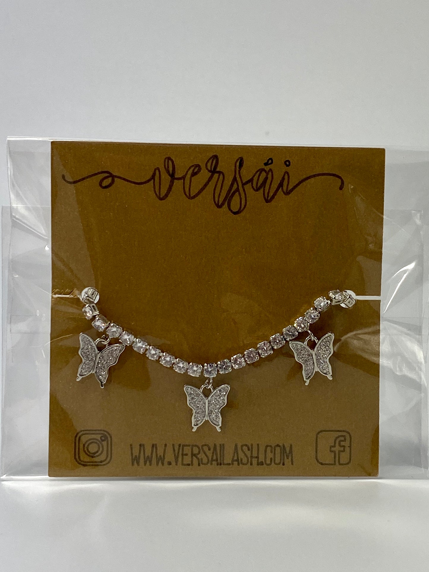 Silver Butterfly Anklet