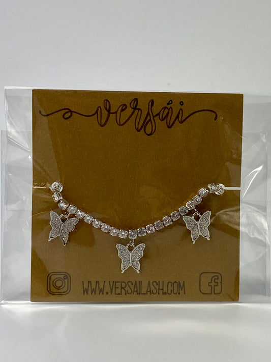 Silver Butterfly Anklet